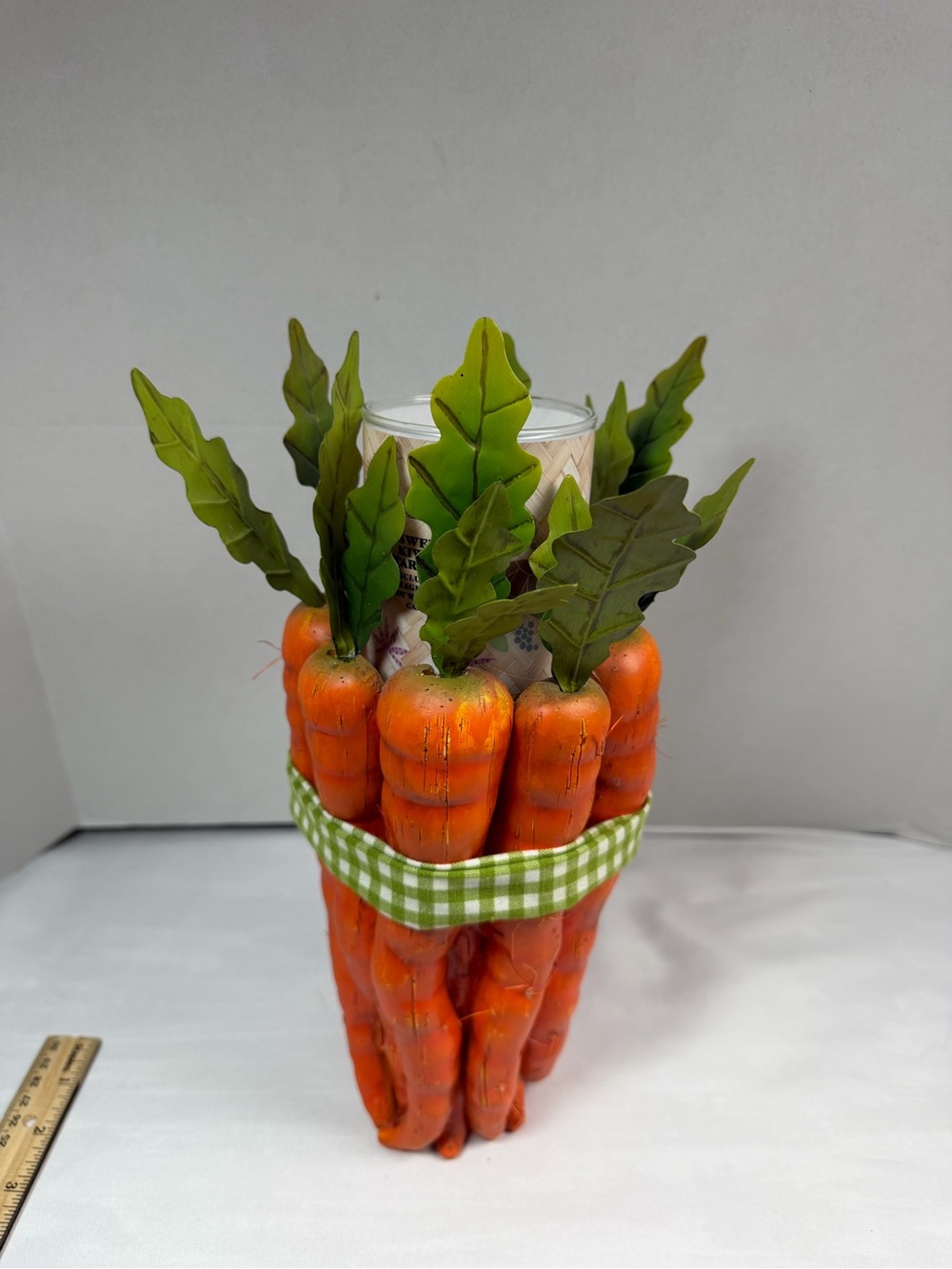 Carrot Candle Holder Beautiful Piece See Note - Picture 4 of 12